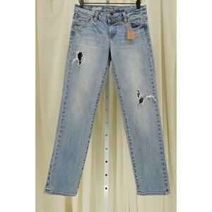Kut From The Kloth Women's Catherine Boyfriend Distressed Straight Jeans Size 2